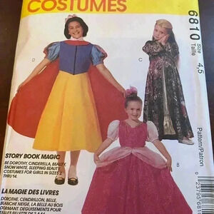 5/$25 MCCall 6810 Vintage sewing pattern princess dress size  4-5